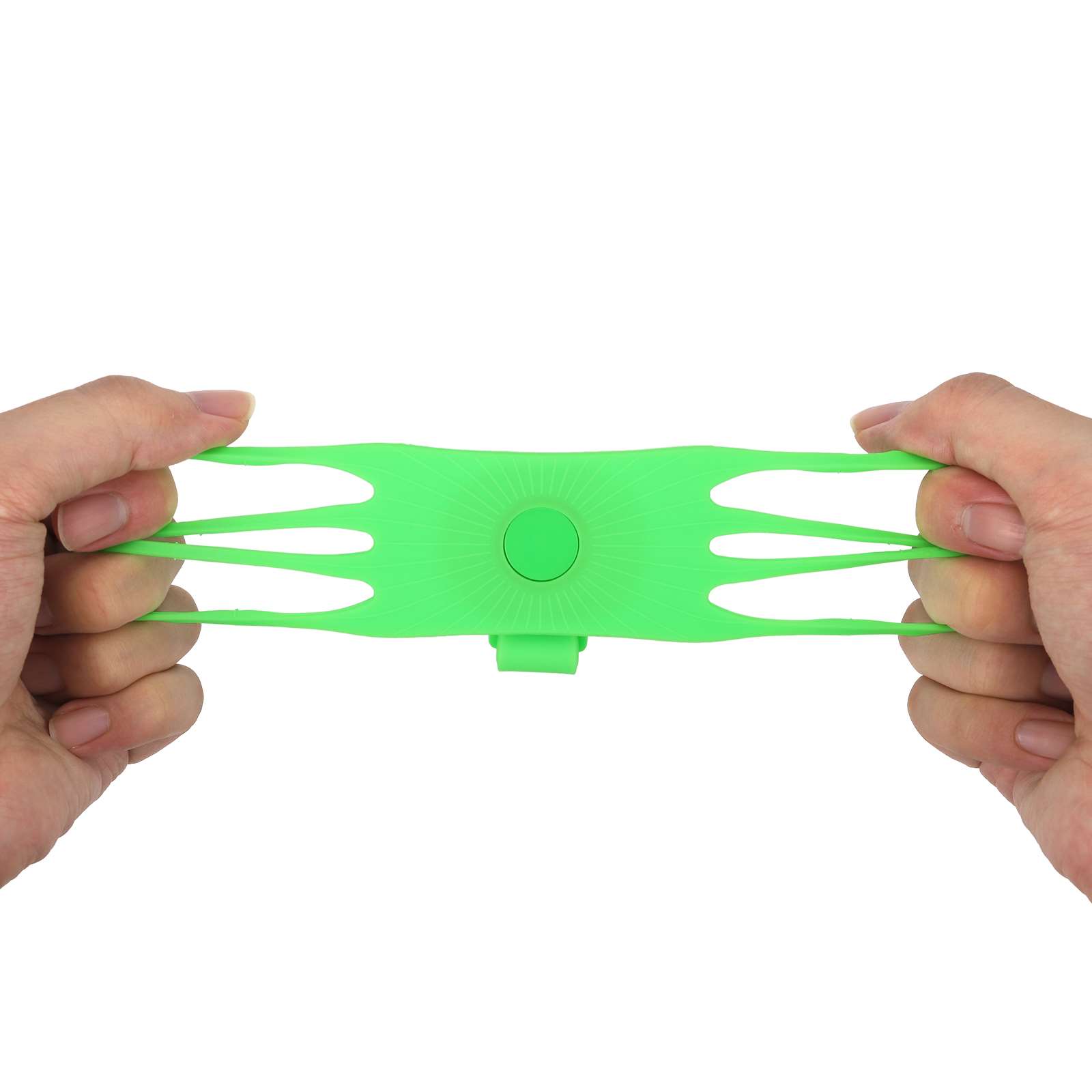 Soporte multifuncional para teléfono móvil de silicona verde - Imagen 6