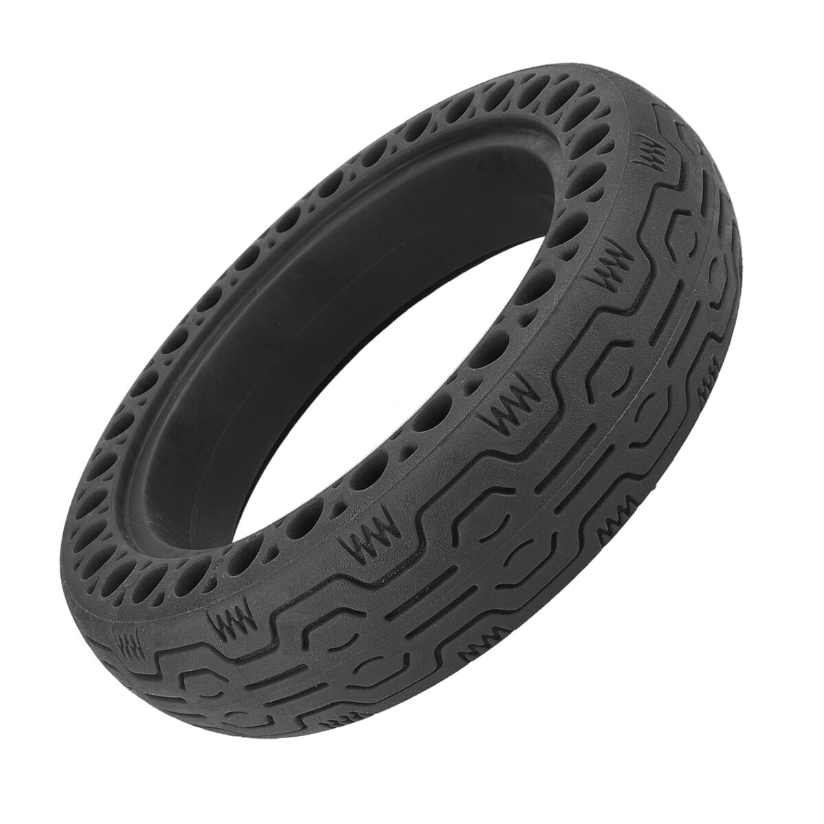 Neumático sólido de panal de 8 1/2 x 2 pulgadas (negro) - Imagen 4