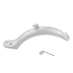 Guardabarros trasero corto blanco con gancho, tornillos y herramienta
