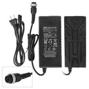 Cargador Ulip 18 V ~ 42 V 1,7 A con certificación CE y FCC con cabezal M16 de 3 orificios (enchufe estadounidense)