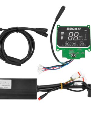 Conjunto de pantalla, controlador y cables DUCATI 48V 1200W para freno simple (Conector C18)