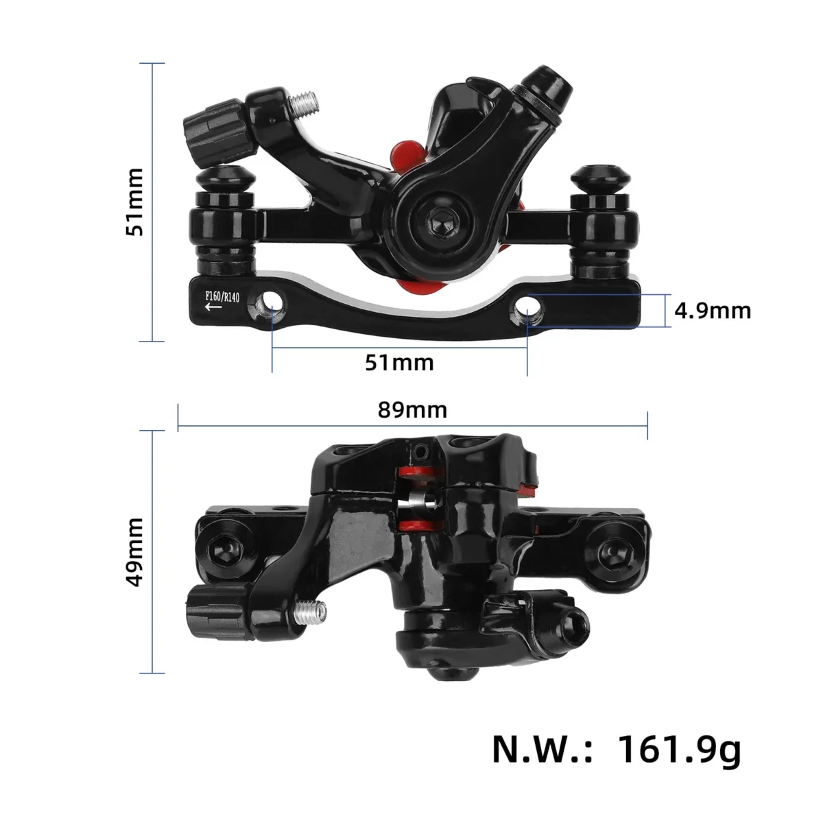 Freno de disco derecho Smartgyro negro - Imagen 2
