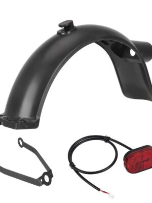 Guardabarros trasero Xiaomi 4 negro + luz + soporte con gancho