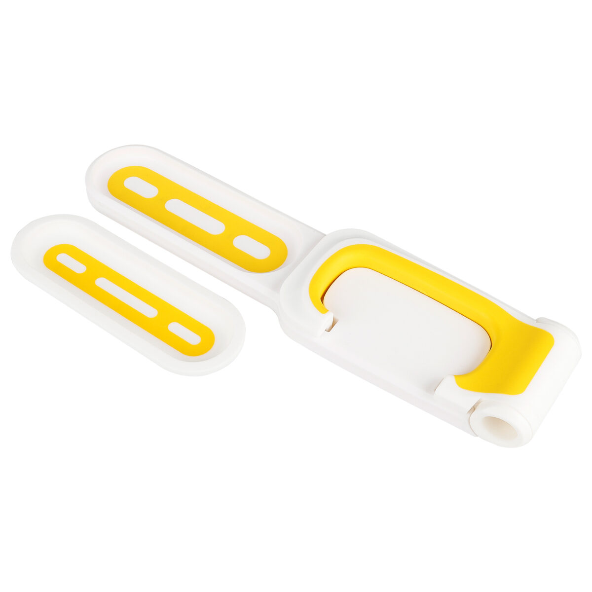 Soporte de pared de plástico blanco y amarillo de 2 piezas - Imagen 4