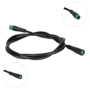 Cable conector impermeable M8 con cabezal verde de 5 pines, conector macho/hembra de 60 cm