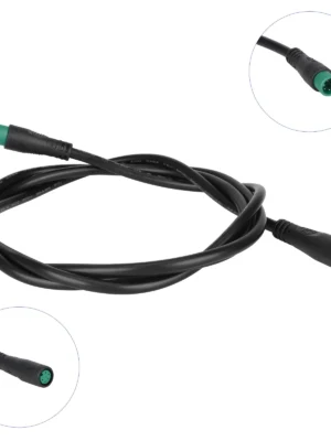 Cable conector impermeable M8, cable verde de 5 pines, conector macho/hembra de 100 cm