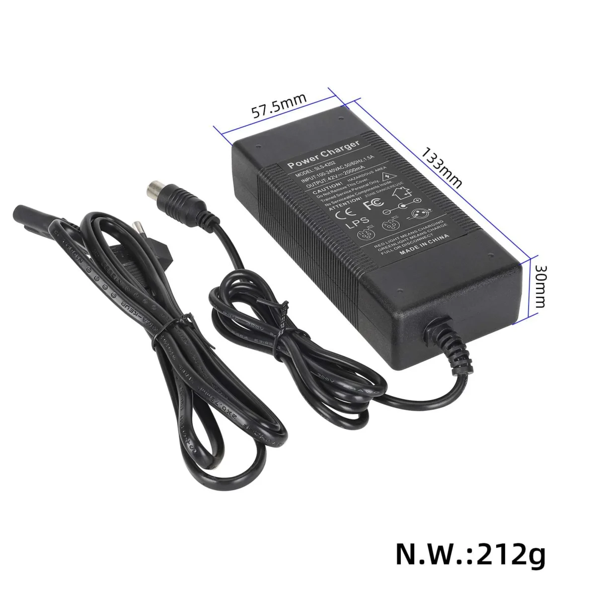 Cargador adaptador de 42 V para patinete M365/Ninebot (estándar del Reino Unido) - Imagen 3