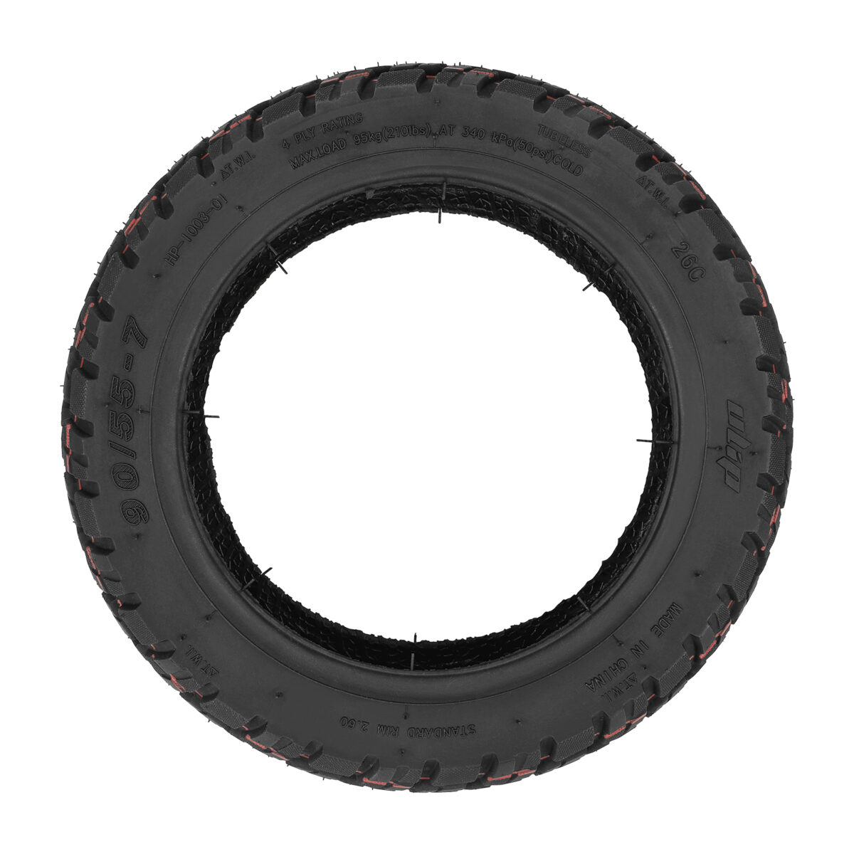 Neumático todoterreno sin cámara ULIP 90/55-7 para scooters Segway GT - Imagen 3