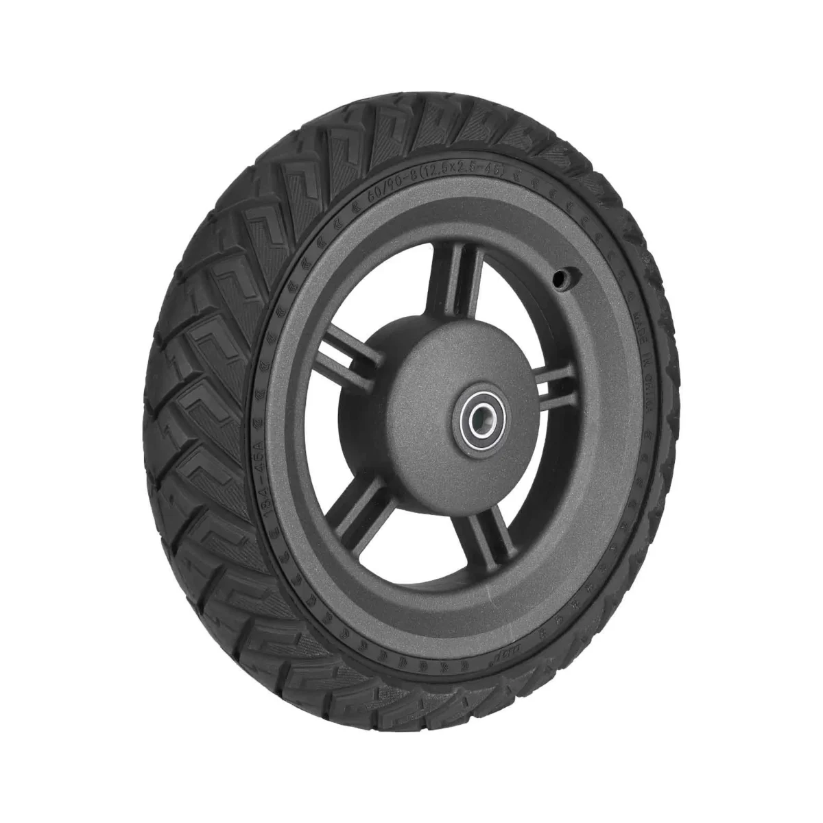 Neumático todoterreno sólido Ulip60/90-8 (12,5 x 2,5-45) con diseño de ala negra y buje para Xiaomi 5 Plus - Imagen 5