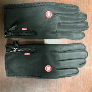 Guantes de otoño/invierno para adultos resistentes a pantallas táctiles, impermeables, resistentes al viento y con forro polar.