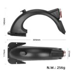 Guardabarros trasero negro con luz para scooter Max G30D - Imagen 2