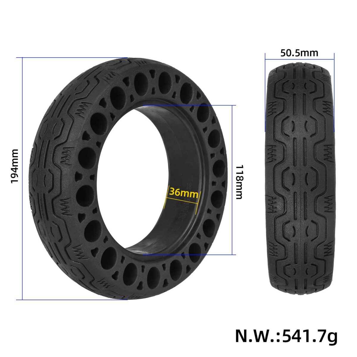 Neumático hueco 8*2 (ranura para tarjeta de 36 mm) - Imagen 2