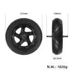 Rueda delantera original Segway Ninebot MAX G3 con neumático 70/60-7.5 - Imagen 2