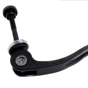 Tija de sillín de bicicleta de montaña de aleación de aluminio M5x60 mm, con orificio para tornillo de liberación rápida, color negro