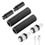 Extensor de agarre de silicona con carga USB Ulip y luz para scooters Max G30 (BBBW)