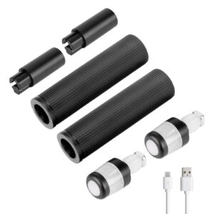 Extensor de agarre de silicona con carga USB Ulip y luz para scooters Max G30 (BBBW)