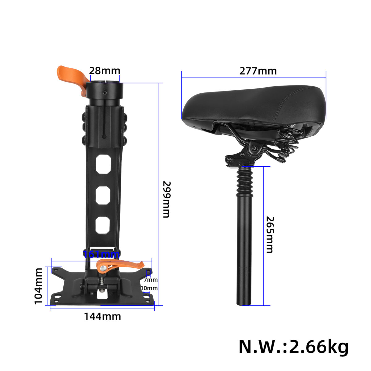 Asiento Kukirin G2 Pro DB con bolsa de asiento grande - Imagen 2