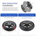 Buje trasero dividido Ulip gris para scooters Xiaomi Pro/Pro2 - Imagen 6
