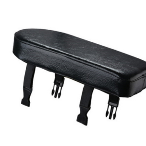 Cojín de estante semicircular negro