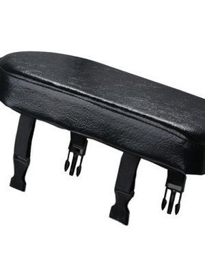 Cojín de estante semicircular negro