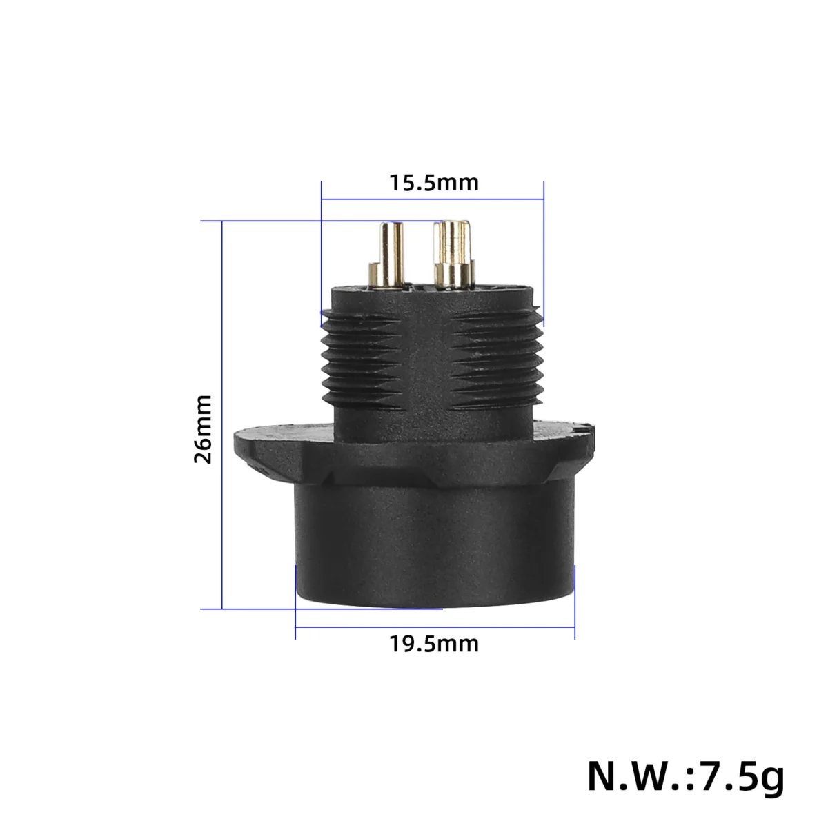 Conector hembra de puerto de carga de 3 pines DUALTRON Big LP16 - Imagen 3