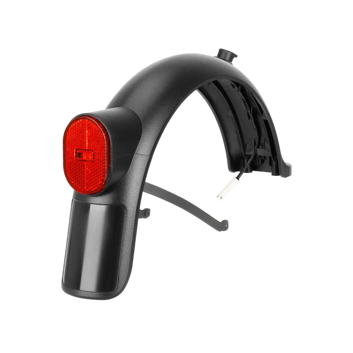 Guardabarros trasero gris con gancho para luz y soporte para patinete Xiaomi 4 Pro - Imagen 6