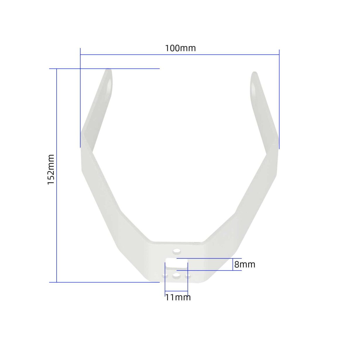 Soporte de metal blanco para guardabarros trasero para todos los scooters Xiaomi - Imagen 3