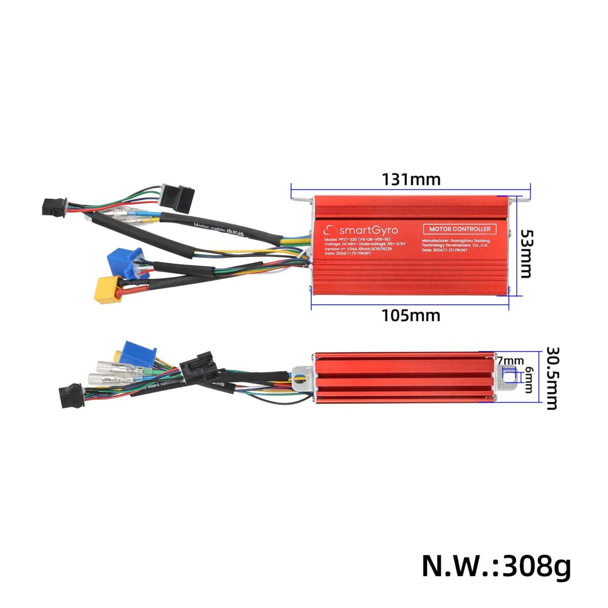 Controlador frontal original Smartgyro Crossover Dual Max 48V - Imagen 2