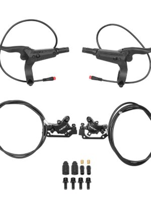 Kit de freno de disco hidráulico NUTT negro (izq. y der.) (1070 mm + 2050 mm)