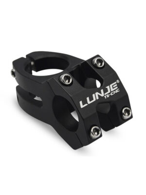 Elevador corto de bicicleta negro de 25,4 mm