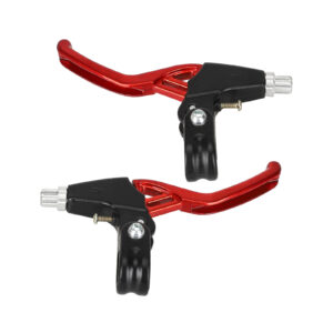Palancas de freno de aluminio rojo de doble orificio