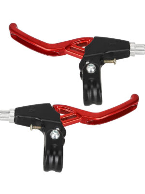 Palancas de freno de aluminio rojo de doble orificio