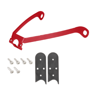 Kit de soporte de guardabarros trasero de metal rojo de 8,5 y 10 pulgadas para scooter Xiaomi Pro