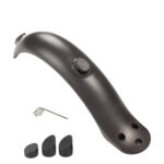 Guardabarros trasero negro con gancho y tapas de tornillos para patinete M365