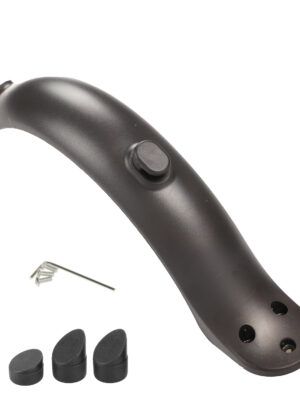 Guardabarros trasero negro con gancho y tapas de tornillos para patinete M365