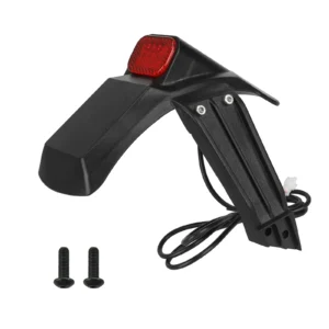 Guardabarros trasero Kukirin G2 Pro DB con soporte de luz trasera de matrícula con 4 tornillos y tuercas