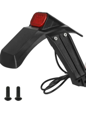 Guardabarros trasero Kukirin G2 Pro DB con soporte de luz trasera de matrícula con 4 tornillos y tuercas