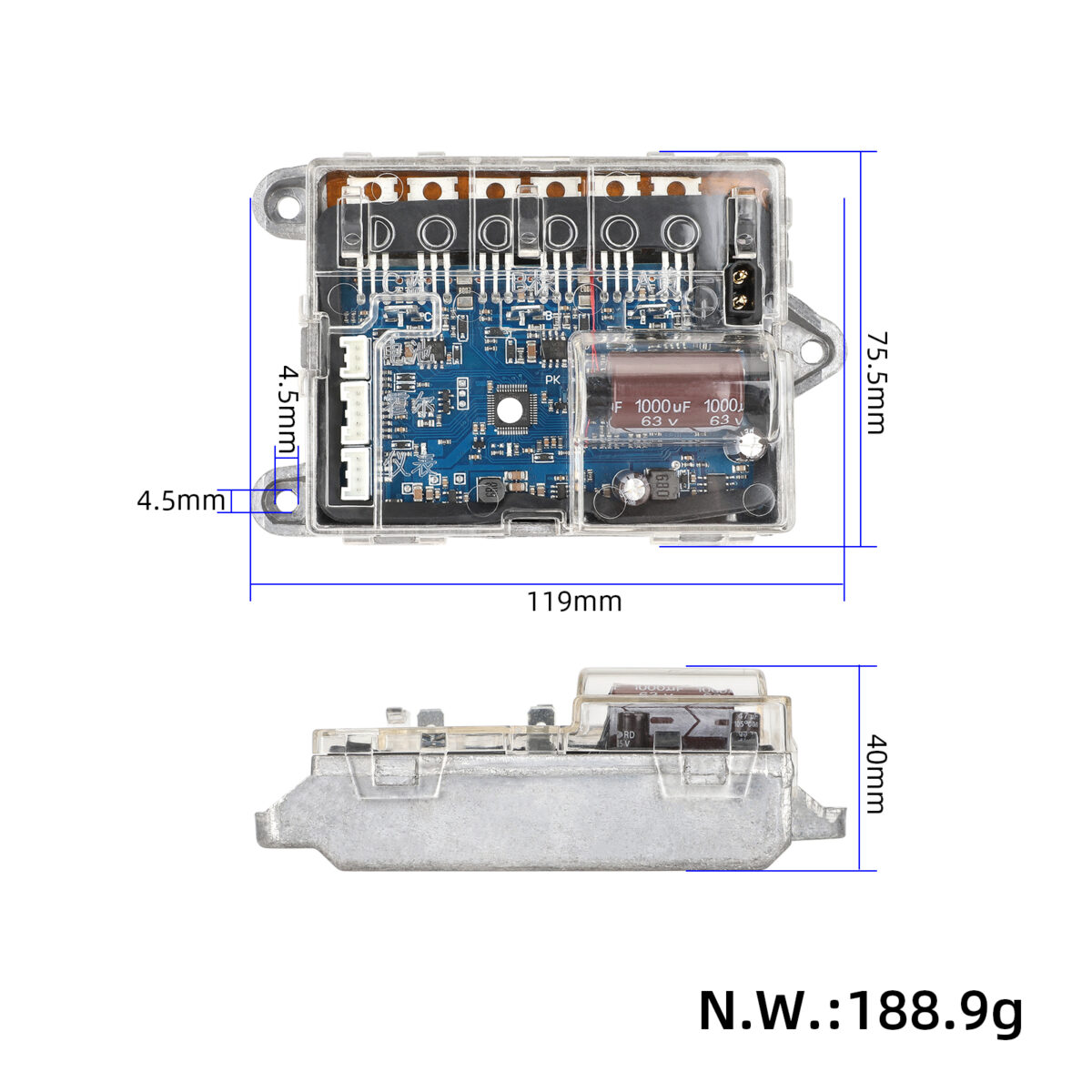 Controlador de scooter Xiaomi Pro/Pro2 con barras de cobre - Imagen 6