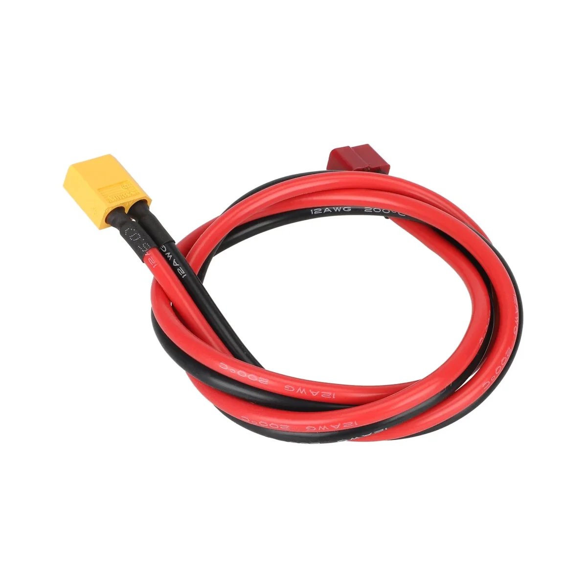 Cable adaptador XT60 macho a T hembra (70 cm de largo) - Imagen 3
