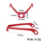 Kit de soporte de guardabarros trasero de metal rojo de 8,5 y 10 pulgadas para scooter Xiaomi Pro - Imagen 5