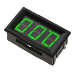 Voltímetro de CC de tres cables con pantalla digital verde de 0 a 100 V CC