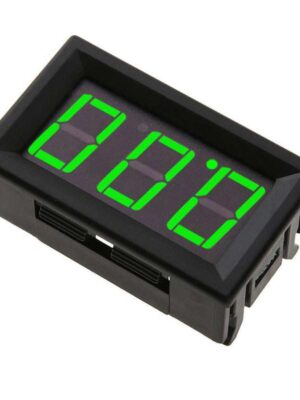 Voltímetro de CC de tres cables con pantalla digital verde de 0 a 100 V CC