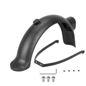 Guardabarros trasero negro con gancho + soporte para patinetes Xiaomi 4 pro