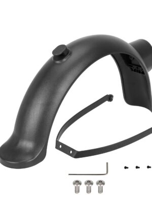 Guardabarros trasero negro con gancho + soporte para patinetes Xiaomi 4 pro