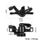 Pinza de freno de disco izquierda Coreride negra - Imagen 2