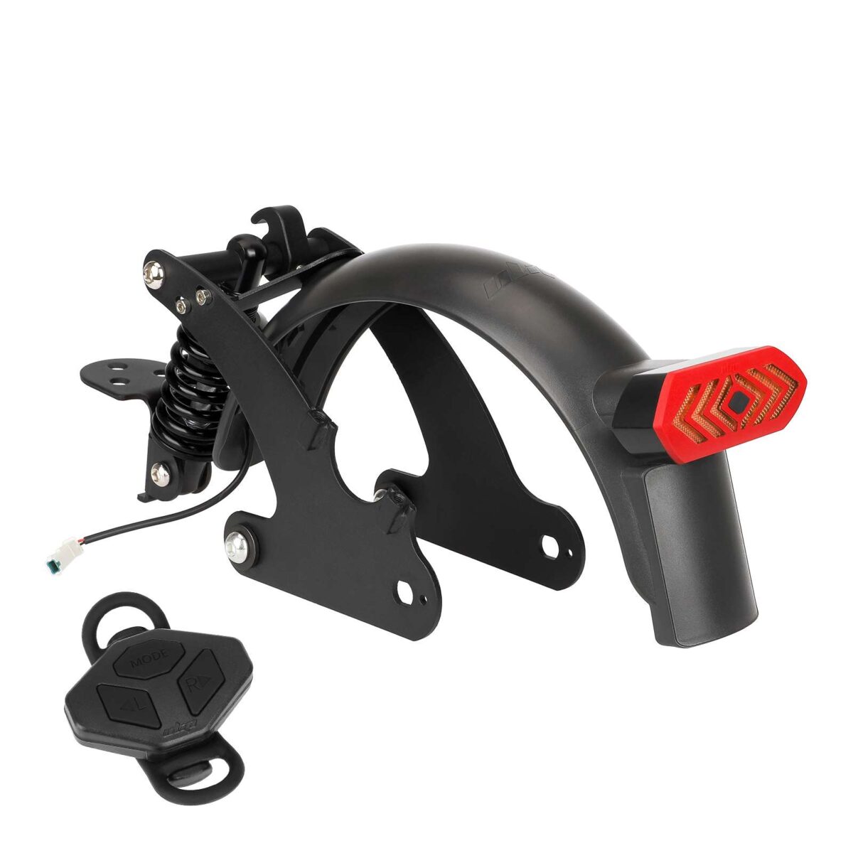 Suspensión trasera Ulip V3 negra con guardabarros de señal de giro para scooter M365 y 1S - Imagen 3