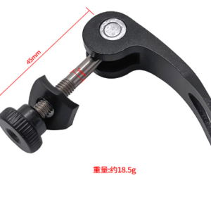 Tija de sillín de bicicleta de montaña de aleación de aluminio M5x45 mm, con orificio para tornillo de liberación rápida, color negro