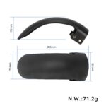 Guardabarros delantero gris para patinetes Xiaomi 4 Ultra - Imagen 2