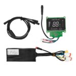Pantalla + controlador de 48 V 1200 W con freno doble + juego de cables para patinete Cecotec Bongo Z (Conector XT90)