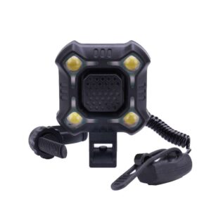 Faro delantero con bocina eléctrica 140bd negro